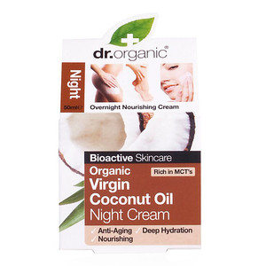 DR ORGANIC COCONUT OIL COCCO NIGHT CREAM CREMA VISO NOTTE 50 ML - Farmamood