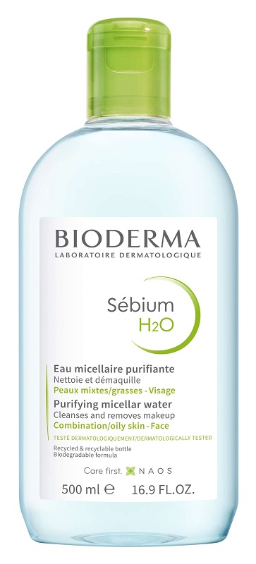 SEBIUM H2O DETERGENTE STRUCCANTE PELLE MISTA 500 ML - Farmamood