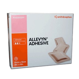 MEDICAZIONE ALLEVYN ADHESIVE 10 CM X 10 CM 10 PEZZI - Farmamood