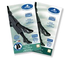 CALZA UOMO COTONE 70 DENARI  GRANDE NERO - Farmamood