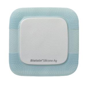 MEDICAZIONE BIATAIN IN SCHIUMA DI POLIURETANO A RILASCIO DI ARGENTO CON BORDO ADESIVO IN SILICONE 10X10 CM 5 PEZZI - Farmamood