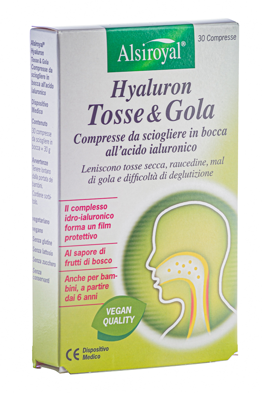 HYALURON TOSSE & GOLA 30 COMPRESSE N - Farmamood