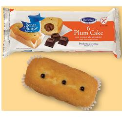 BONONIA PLUMCAKE CREMA CIOCCOLATO SENZA GLUTINE 6 X 45 G - Farmamood