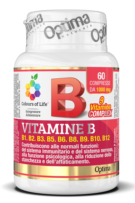 COLOURS OF LIFE VITAMINE B COMPLEX 60 COMPRESSE 1000 MG - Farmamood