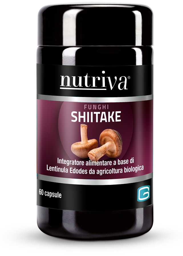 NUTRIVA SHIITAKE 60 VEGICAPSULE - Farmamood