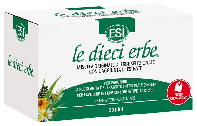 ESI LE DIECI ERBE TISANA 20 FILTRI - Farmamood