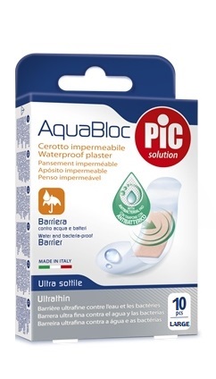 CEROTTO PIC AQUABLOC 25X72MM ANTIBATTERICO 10 PEZZI - Farmamood