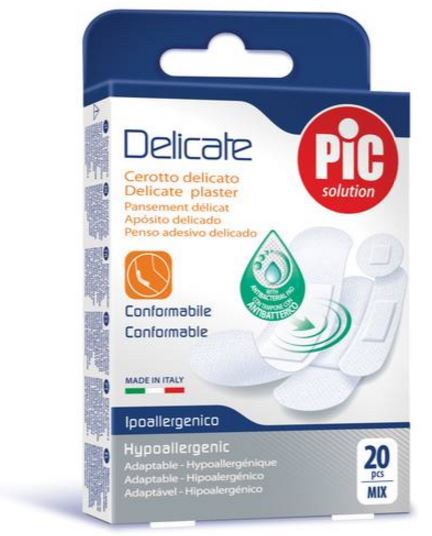 CEROTTO PIC DELICATE MIX 20 CEROTTI ANTIBATTERICO - Farmamood