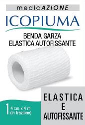 BENDA GARZA ELASTICA ICOPIUMA AUTOFISSANTE CM 4 X 4 MT - Farmamood