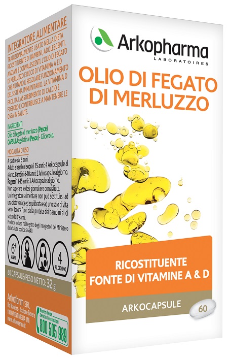 ARKO CAPSULE OLIO FEG MERLUZ 60PRL - Farmamood