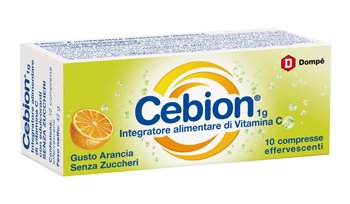 CEBION EFFERVESCENTE VIT C SENZA ZUCCHERO 10 COMPRESSE - Farmamood