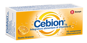 CEBION EFFERVESCENTI VITAMINA C ARANCIA 10 COMPRESSE - Farmamood