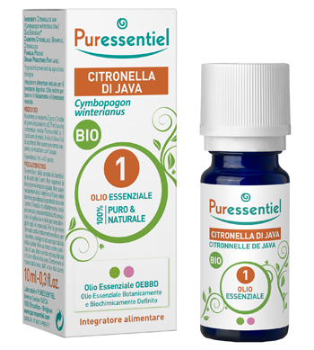 PURESSENTIEL CITRONELLA JAVA OLIO ESSENZIALE BIO 10 ML - Farmamood