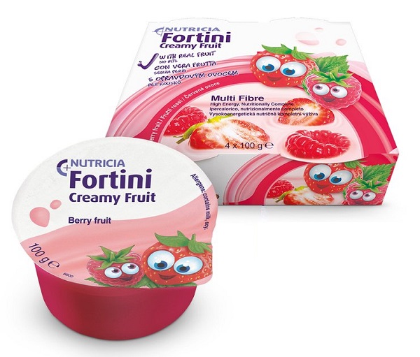 FORTINI CREAMY FRUIT MULTI FIBRE FRUTTI ROSSI 4X100 G - Farmamood