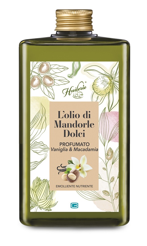 HUILERIE OLIO MANDORLE DOLCI VANIGLIA/MACADAMIA 300 ML - Farmamood