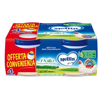 MELLIN OMOGENEIZZATO POLLO 4X80 G - Farmamood