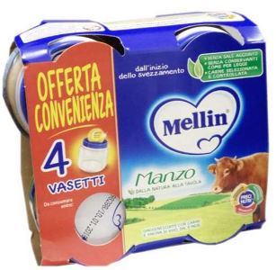 MELLIN OMOGENEIZZATO MANZO 4X80 G - Farmamood