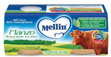 MELLIN OMOGENEIZZATO MANZO 2 X 80 G - Farmamood