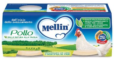 MELLIN OMOGENEIZZATO POLLO 2 X 80 G - Farmamood