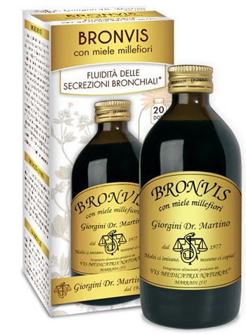BRONVIS CON MIELE MILLEFIORI 200 ML - Farmamood