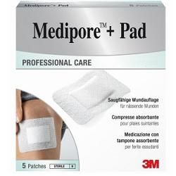 MEDICAZIONE MEDIPORE+PAD 10X20CM 5PEZZI - Farmamood
