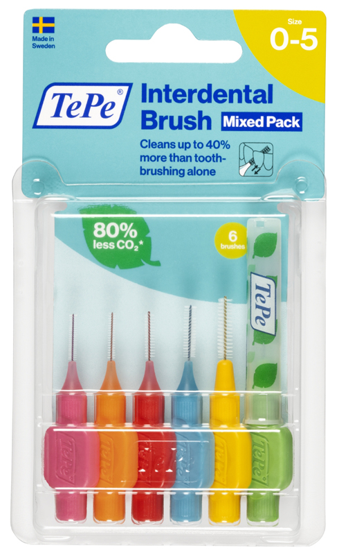 TEPE SCOVOLINI MISTI 6 PEZZI ROSA A VERDE - Farmamood