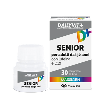 DAILYVIT+ SENIOR MULTIVITAMINICO E MULTIMINERALE 30 COMPRESSE - Farmamood
