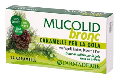 MUCOLID BRONC PROPOLI&PINO 24 CARAMELLE - Farmamood