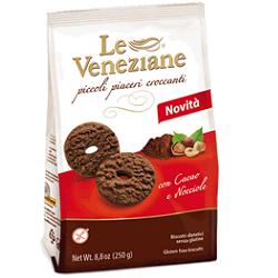 LE VENEZIANE BISCOTTI CACAO/NOCCIOLA 250 G - Farmamood