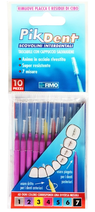 PIKDENT STUZZICOLINO 2 VIOLA 10 PEZZI - Farmamood