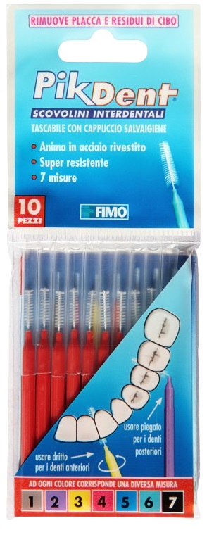 PIKDENT STUZZICOLINO 4 ROSSO 10 PEZZI - Farmamood