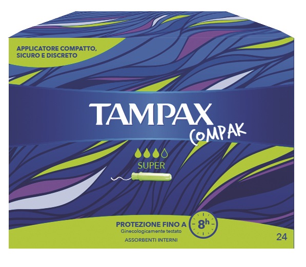 TAMPAX COMPAK SUPER 24 PEZZI - Farmamood