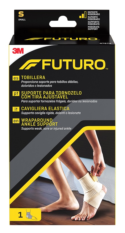 CAVIGLIERA ELASTICA FUTURO SMALL DIMENSIONE 18/20,5CM - Farmamood