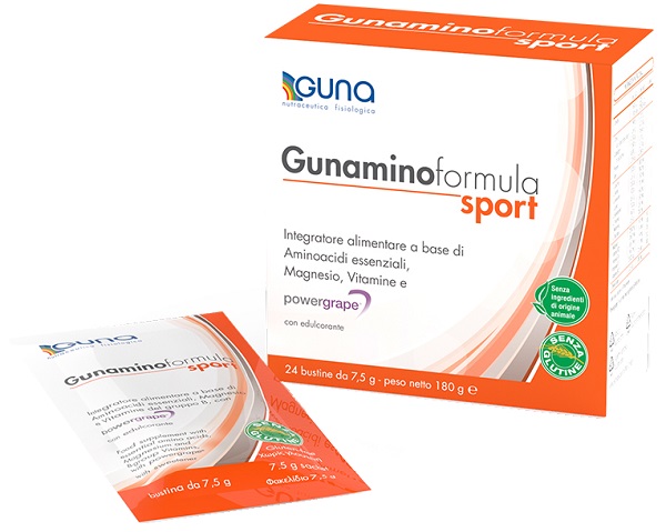 GUNAMINOFORMULA SPORT 24 BUSTE 180 G - Farmamood