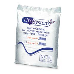 SACCA DI DRENAGGIO DA GAMBA PER INCONTINENZA UROSYSTEM TUBO 10 CM 30 PEZZI - Farmamood
