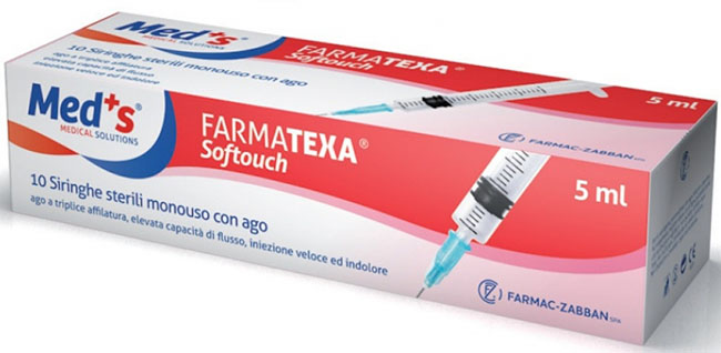 SIRINGA MEDS 5 ML 14 GAUGE 10 PEZZI - Farmamood