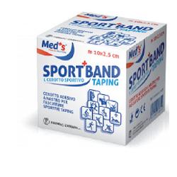 CEROTTO MEDS IN TELA BIANCA SPORTIVO 1000X2,5CM - Farmamood