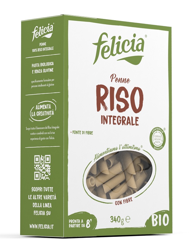 FELICIA BIO RISO INTEGRALE PENNE 340 G - Farmamood