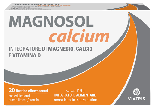 MAGNOSOL CALCIUM POLVERE EFFERVESCENTE 20 BUSTINE - Farmamood