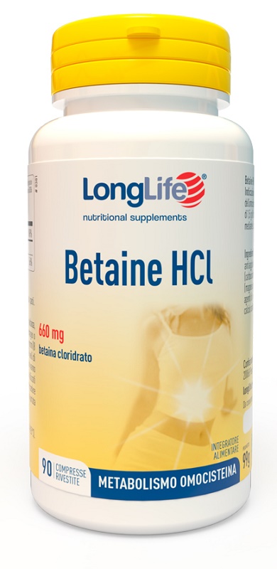 LONGLIFE BETAINE HCL 90 COMPRESSE - Farmamood