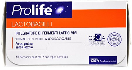 PROLIFE LACTOBACILLI 10 FLACONCINI 8 ML - Farmamood