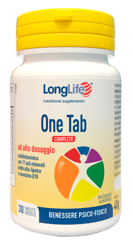 LONGLIFE ONE TAB COMPLETE 30 TAVOLETTE - Farmamood