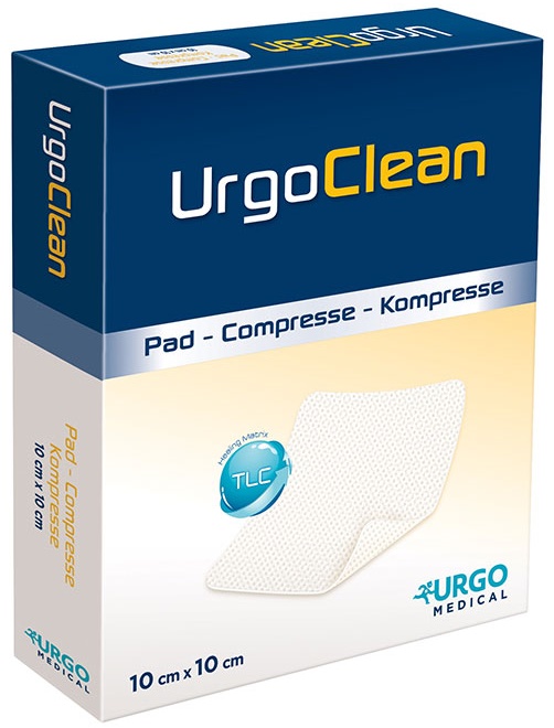 MEDICAZIONE TNT ASSORBENTE GELIFICANTE URGOCLEAN 10X10CM 10 PEZZI - Farmamood