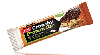 CRUNCHY PROTEINBAR COOKIES & CREAM 1 PEZZO 40 G - Farmamood