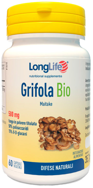 LONGLIFE GRIFOLA BIO 60 CAPSULE - Farmamood