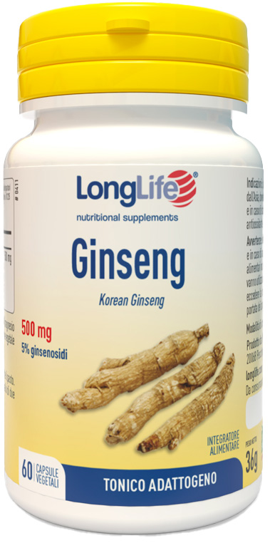 LONGLIFE GINSENG 5% 60 CAPSULE - Farmamood