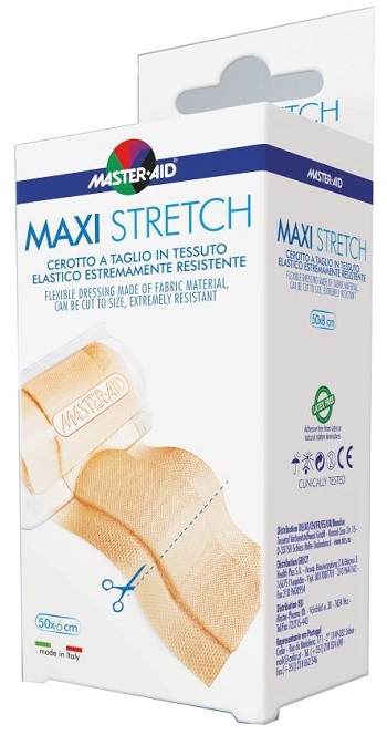 MASTER-AID STRETCH CEROTTO A TAGLIO IN TESSUTO ELASTICO RESISTENTE 50 X 6 CM - Farmamood