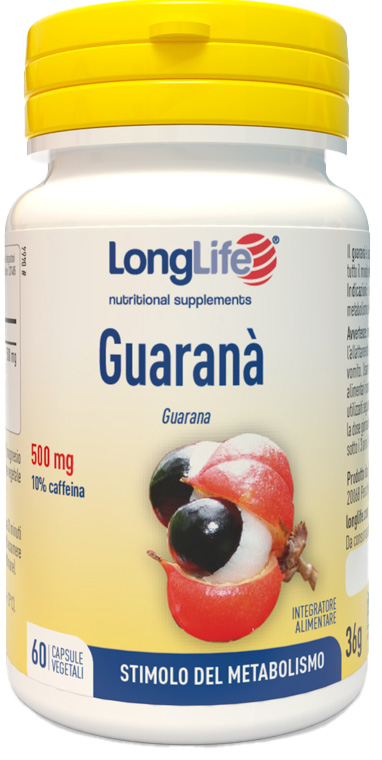 LONGLIFE GUARANA' 60 CAPSULE VEGETALI - Farmamood