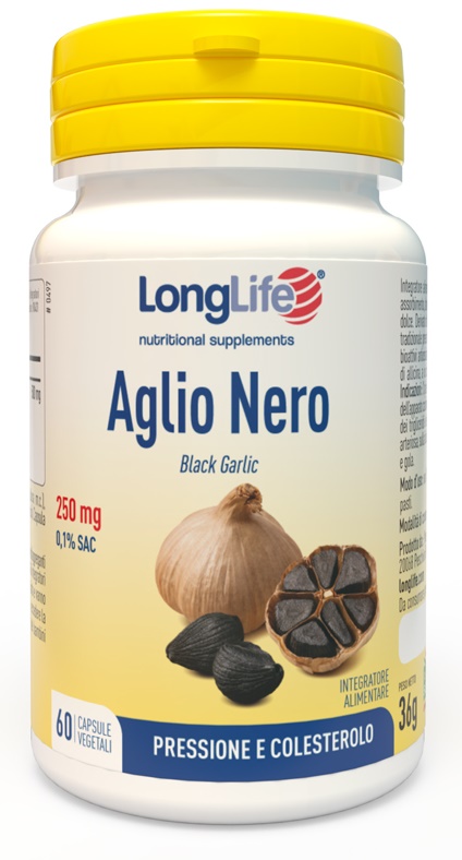 LONGLIFE AGLIO NERO 60 CAPSULE VEGETALI - Farmamood