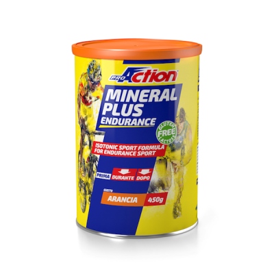 PROACTION MINERAL PLUS ENERGETICO E SALINO ISOTONICO ALL'ARANCIA 450 G - Farmamood